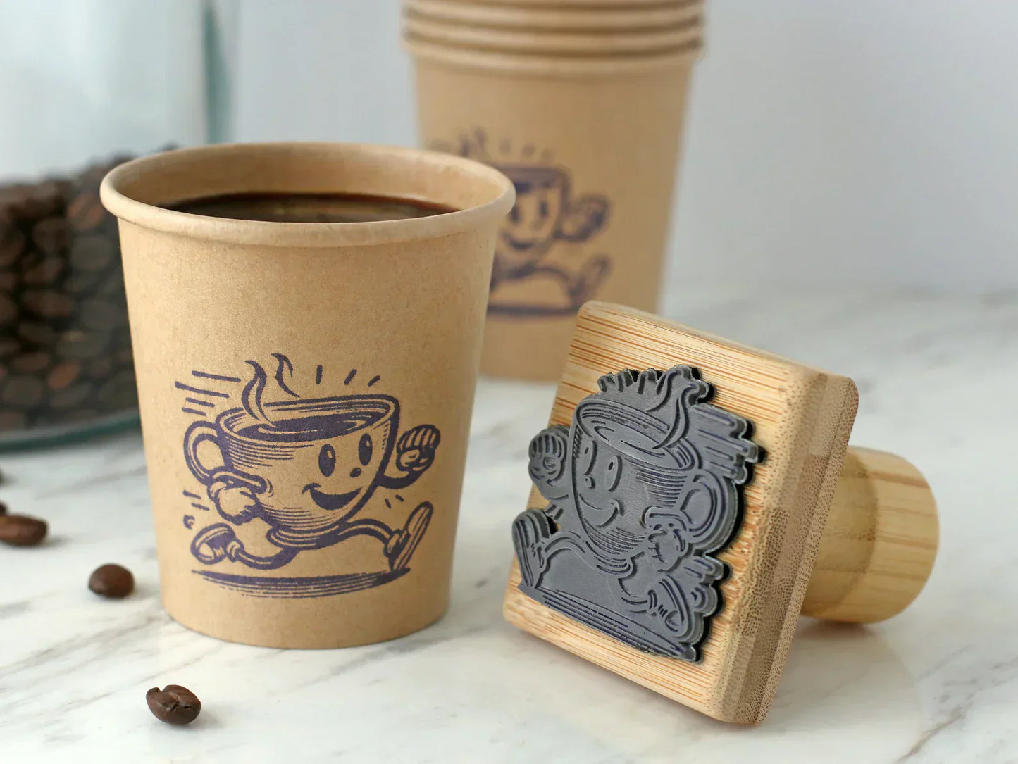 Personalized Wooden Logo Stamp by Stampism®