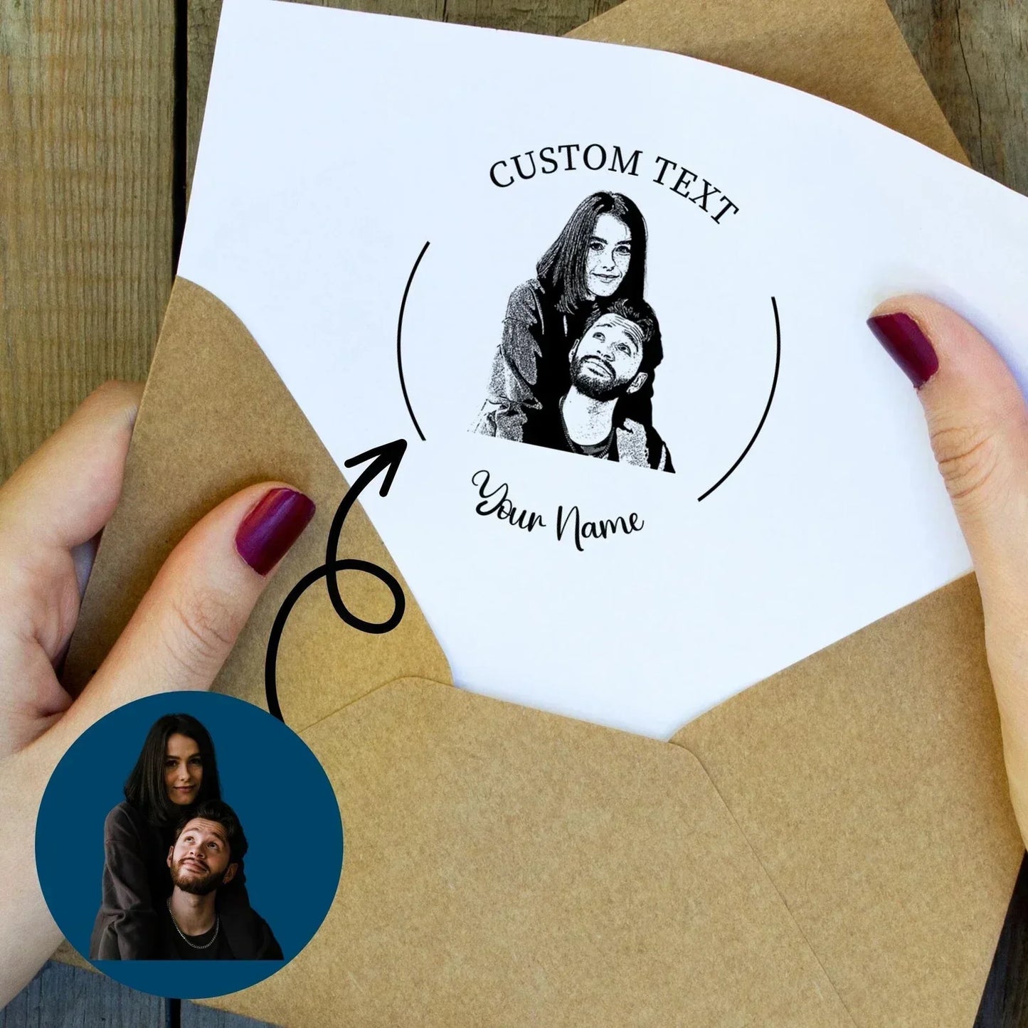 Personalized Wooden Logo Stamp by Stampism®