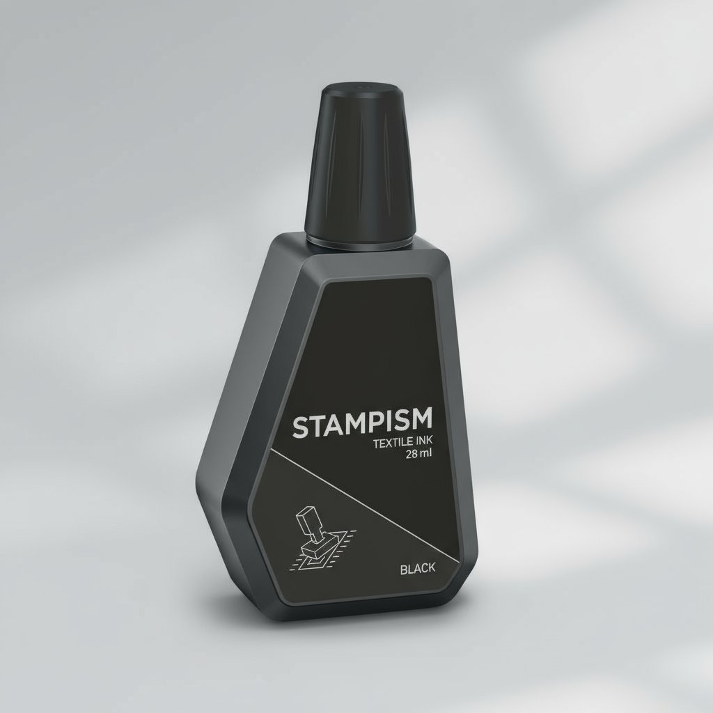 Stampism Premium Textile Ink – Black (28 ml) [Set of 2]